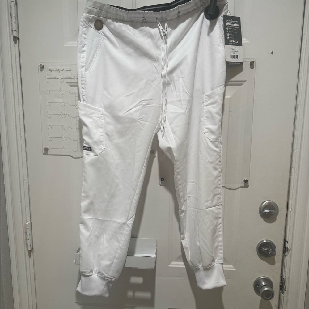 Barco greys anatomy white joggers Large